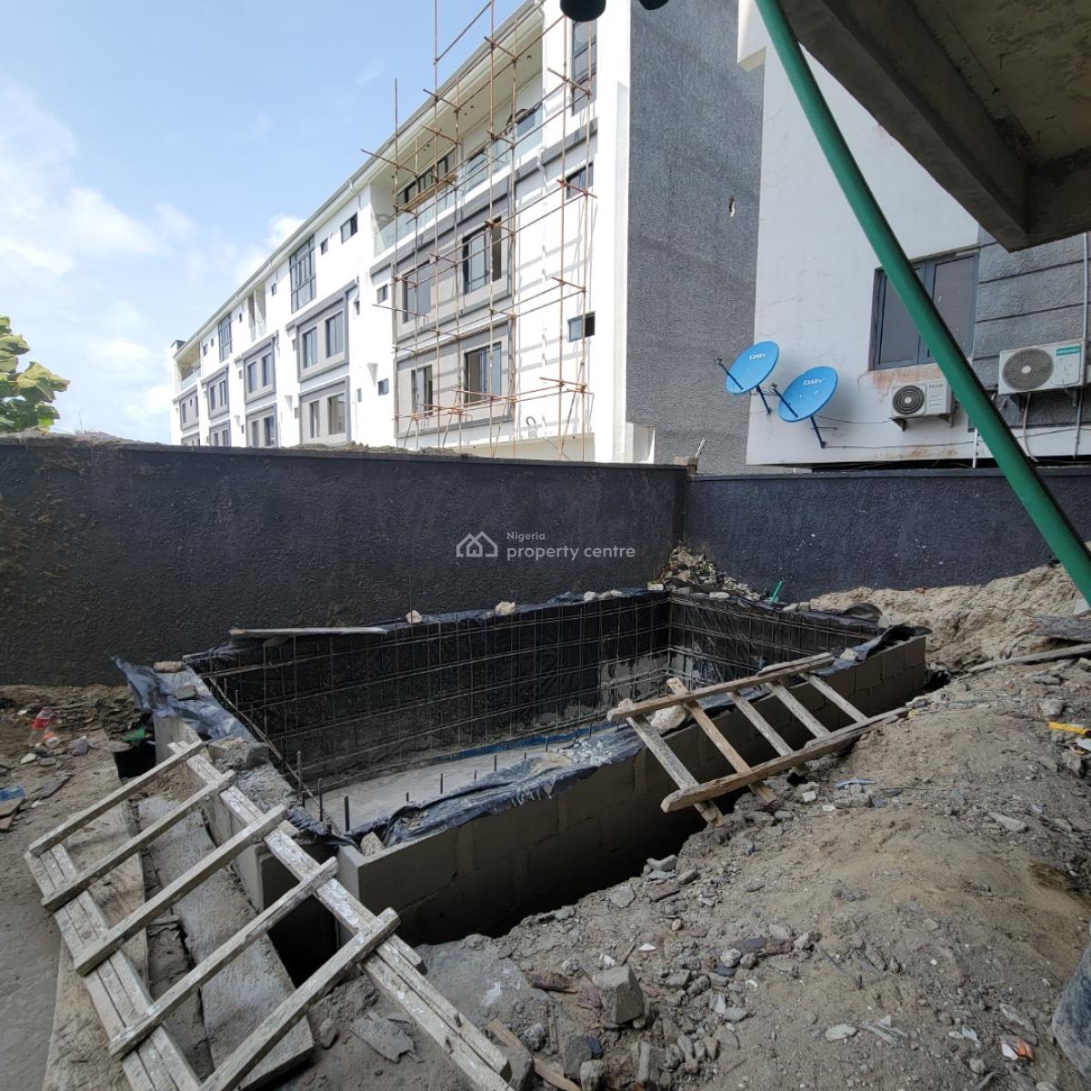 Gorgeous 3 Bedroom Apartment with a Pool, Gym, Levator and Bq, Ikate, Lekki, Lagos, Flat / Apartment for Sale