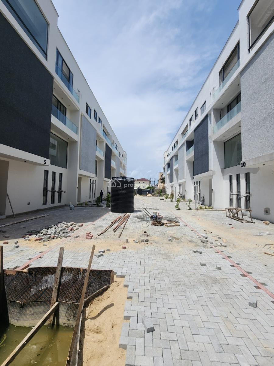 Luxury 4 Bedroom Serviced Terrace Duplex with a Room Bq, Office, Ikate, Lekki, Lagos, Terraced Duplex for Sale