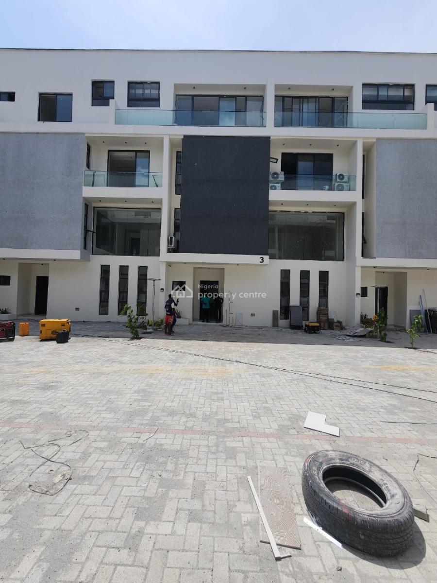 Luxury 4 Bedroom Serviced Terrace Duplex with a Room Bq, Office, Ikate, Lekki, Lagos, Terraced Duplex for Sale