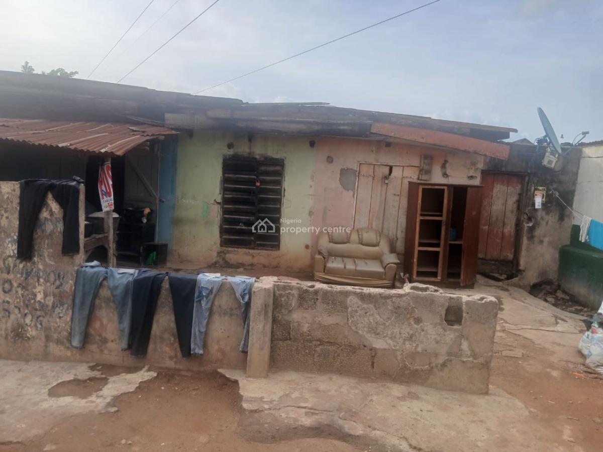 a Tenement Bungalow with 3 Locked Shop on Half Plot of Land, Off Oyemekun Street, Ogba, Ikeja, Lagos, House for Sale