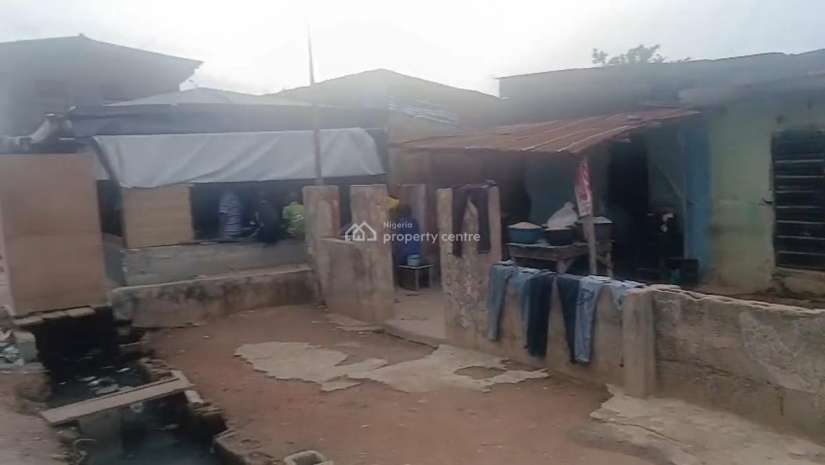 a Tenement Bungalow with 3 Locked Shop on Half Plot of Land, Off Oyemekun Street, Ogba, Ikeja, Lagos, House for Sale
