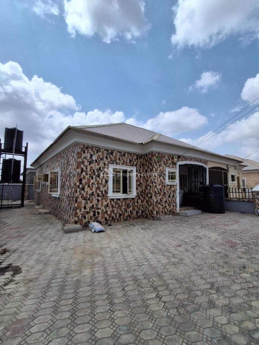 2 Bedroom Semi Detached Bungalow with Personal Gate and Compound, Along Voice of Nigeria Road, Emmanuel Mbaka Boulevard, Airport Road, Lugbe District, Abuja, Semi-detached Bungalow for Rent