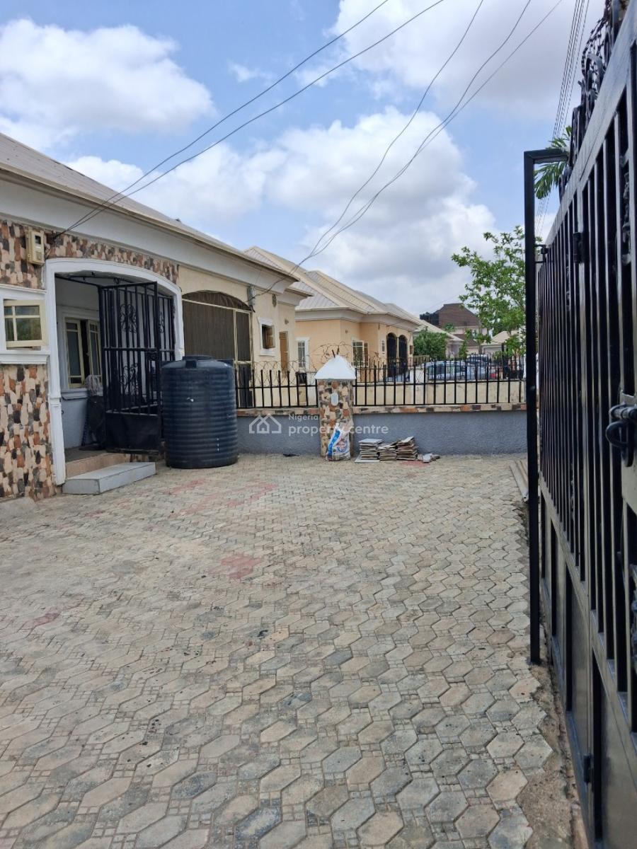 2 Bedroom Semi Detached Bungalow with Personal Gate and Compound, Along Voice of Nigeria Road, Emmanuel Mbaka Boulevard, Airport Road, Lugbe District, Abuja, Semi-detached Bungalow for Rent