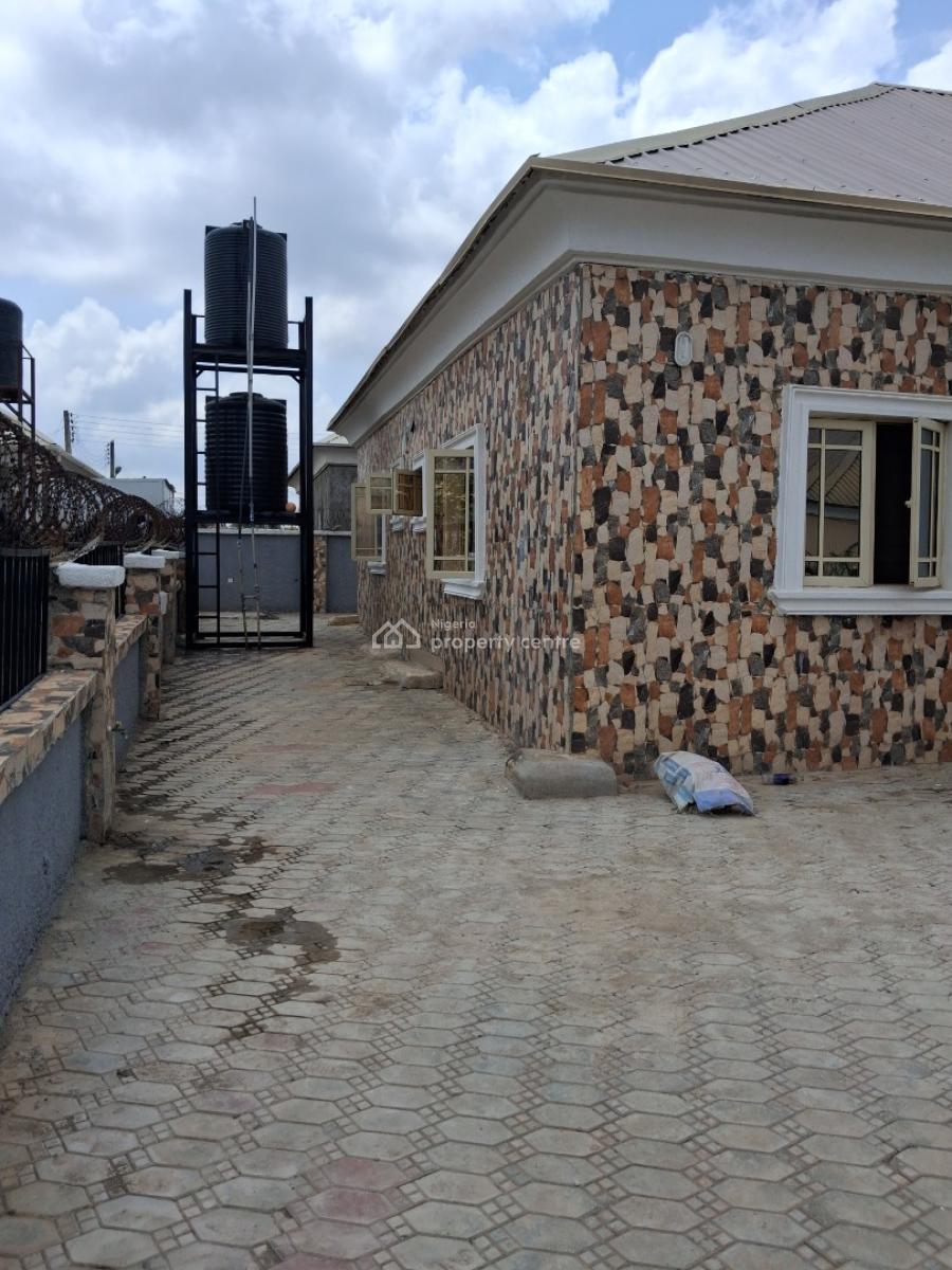 2 Bedroom Semi Detached Bungalow with Personal Gate and Compound, Along Voice of Nigeria Road, Emmanuel Mbaka Boulevard, Airport Road, Lugbe District, Abuja, Semi-detached Bungalow for Rent