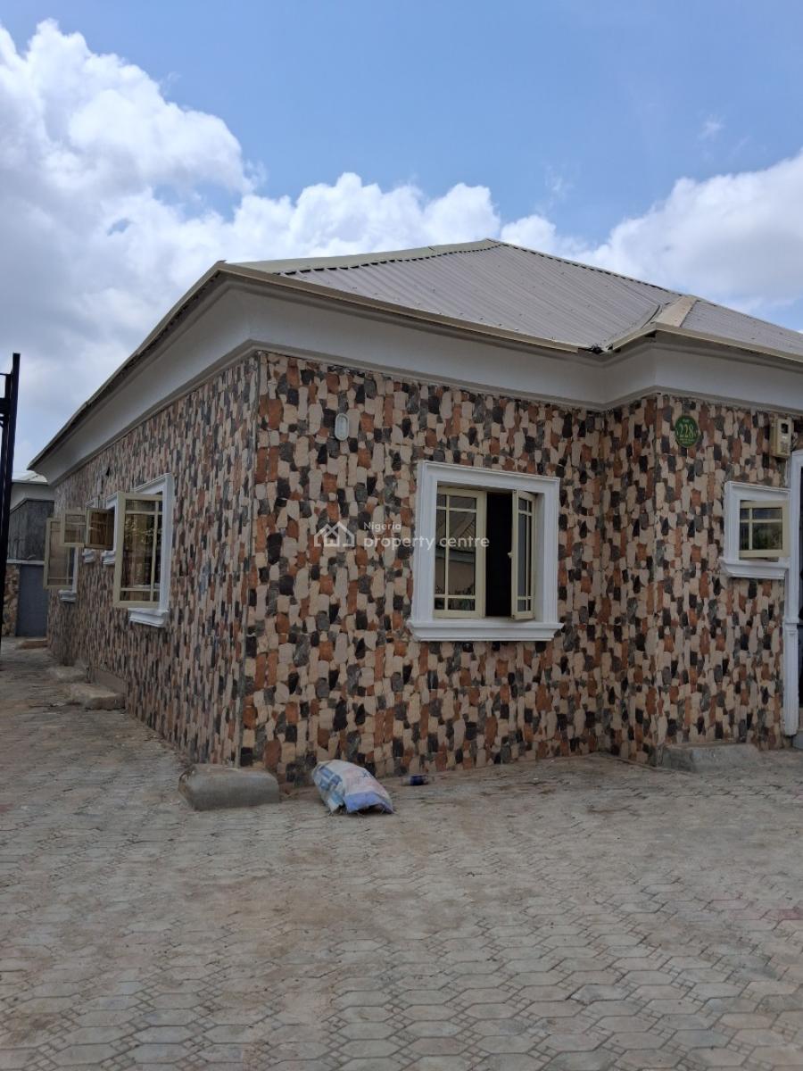 2 Bedroom Semi Detached Bungalow with Personal Gate and Compound, Along Voice of Nigeria Road, Emmanuel Mbaka Boulevard, Airport Road, Lugbe District, Abuja, Semi-detached Bungalow for Rent