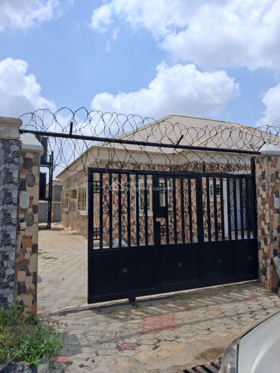 2 Bedroom Semi Detached Bungalow with Personal Gate and Compound, Along Voice of Nigeria Road, Emmanuel Mbaka Boulevard, Airport Road, Lugbe District, Abuja, Semi-detached Bungalow for Rent