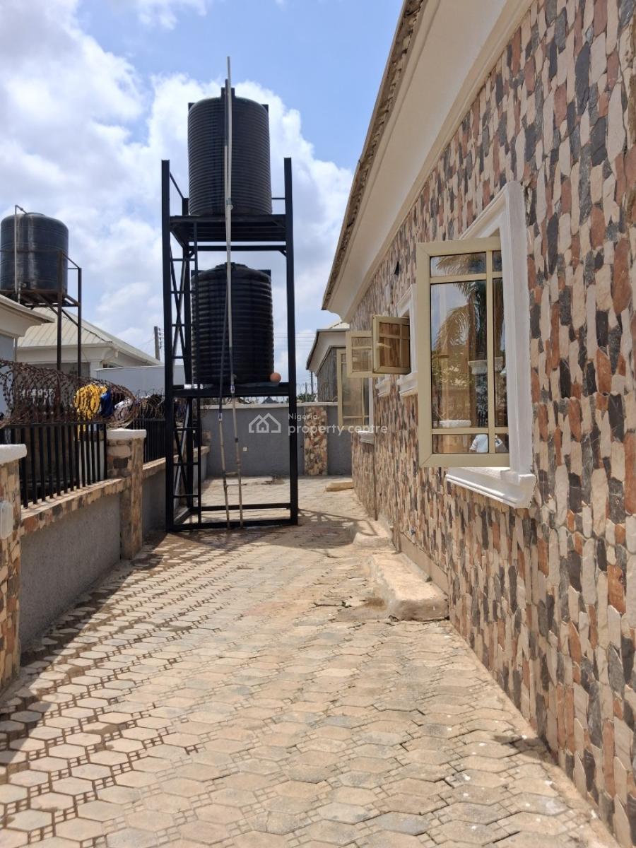 2 Bedroom Semi Detached Bungalow with Personal Gate and Compound, Along Voice of Nigeria Road, Emmanuel Mbaka Boulevard, Airport Road, Lugbe District, Abuja, Semi-detached Bungalow for Rent