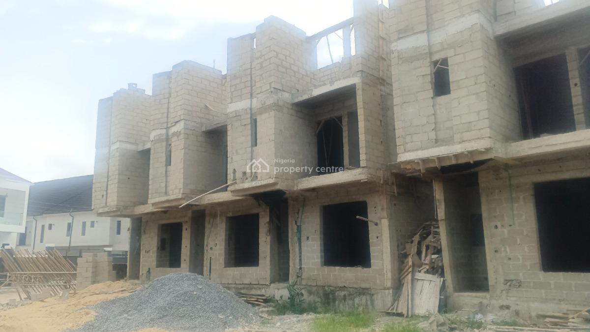 Luxury 3 Bedrooms Terrace Serviced Duplex Triplex, Heirs Residence Opposite Sky Mall, Ogombo, Ajah, Lagos, Terraced Duplex for Sale