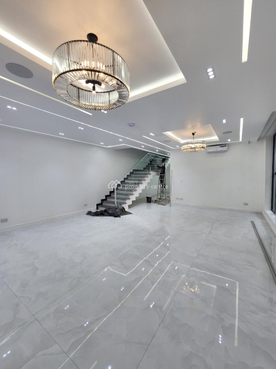 Contemporary 5 Bedroom Semi Detached Duplex + Bq, Cinema, Open Terrace, 1 Unit Left of This Modern Semi Detached Duplex in Cowrie Creek Estate, Ikate, Lekki, Lagos, Semi-detached Duplex for Sale