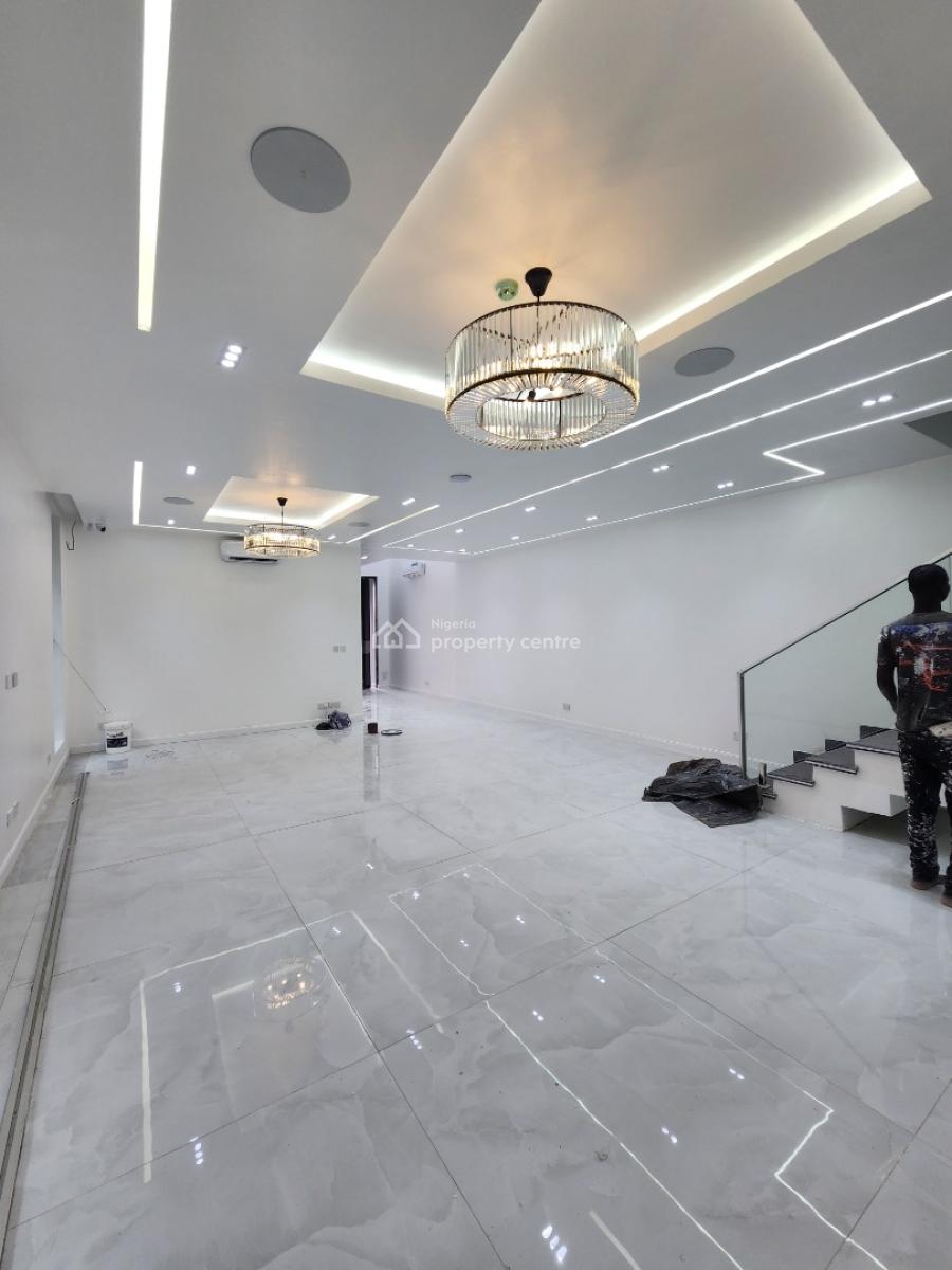 Contemporary 5 Bedroom Semi Detached Duplex + Bq, Cinema, Open Terrace, 1 Unit Left of This Modern Semi Detached Duplex in Cowrie Creek Estate, Ikate, Lekki, Lagos, Semi-detached Duplex for Sale