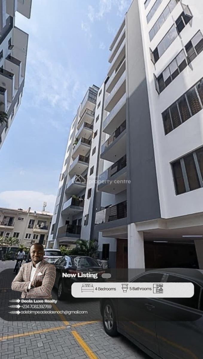 a Contemporary 4 Bedroom Waterfront Apartment with a Stunning View, Banana Island Road., Ikoyi, Lagos, Flat / Apartment for Rent