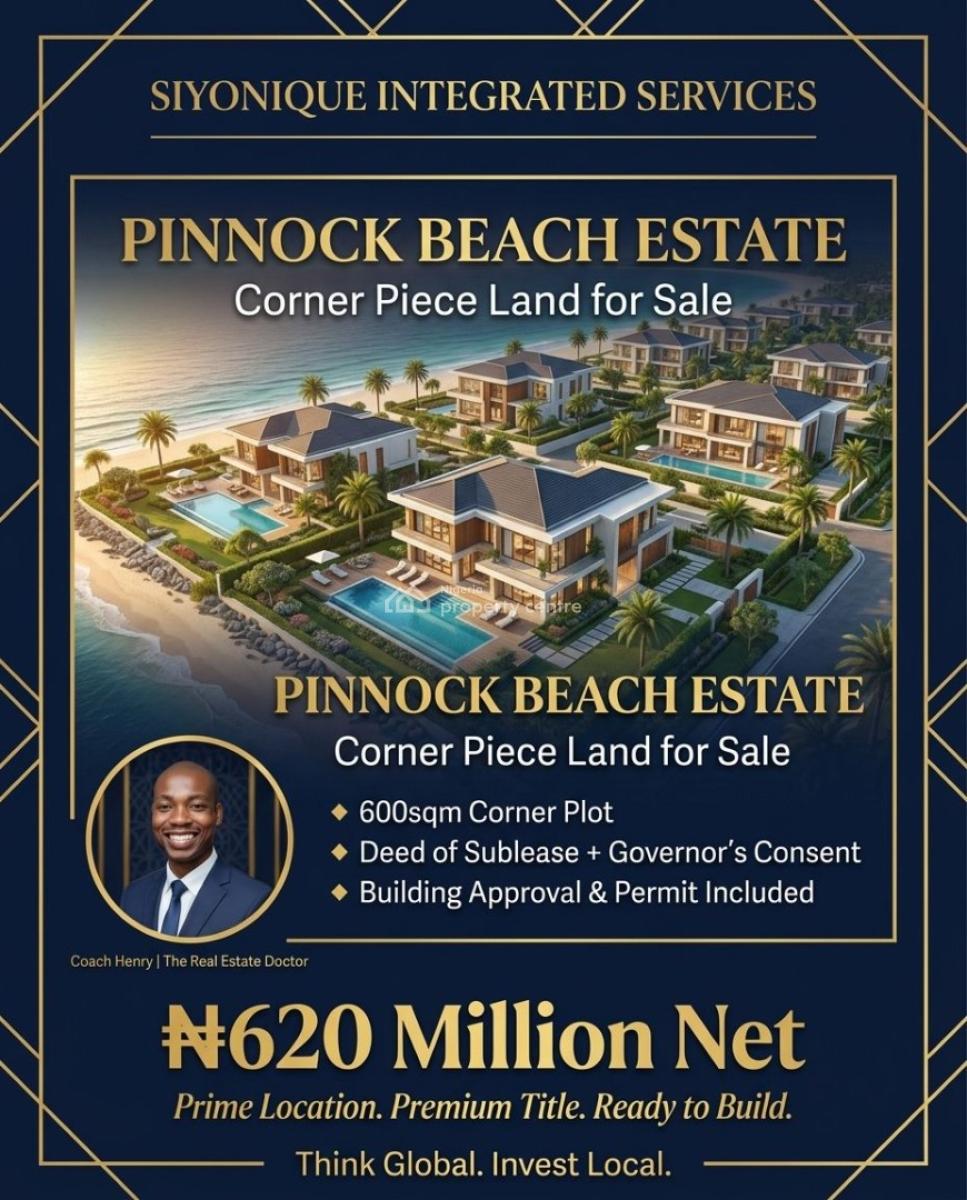 Luxury Land Offering in Pinnock Beach Estate -- Approved, Titled & Inv, Pinnock Beach Estate, Osapa, Lekki, Lagos, Residential Land for Sale