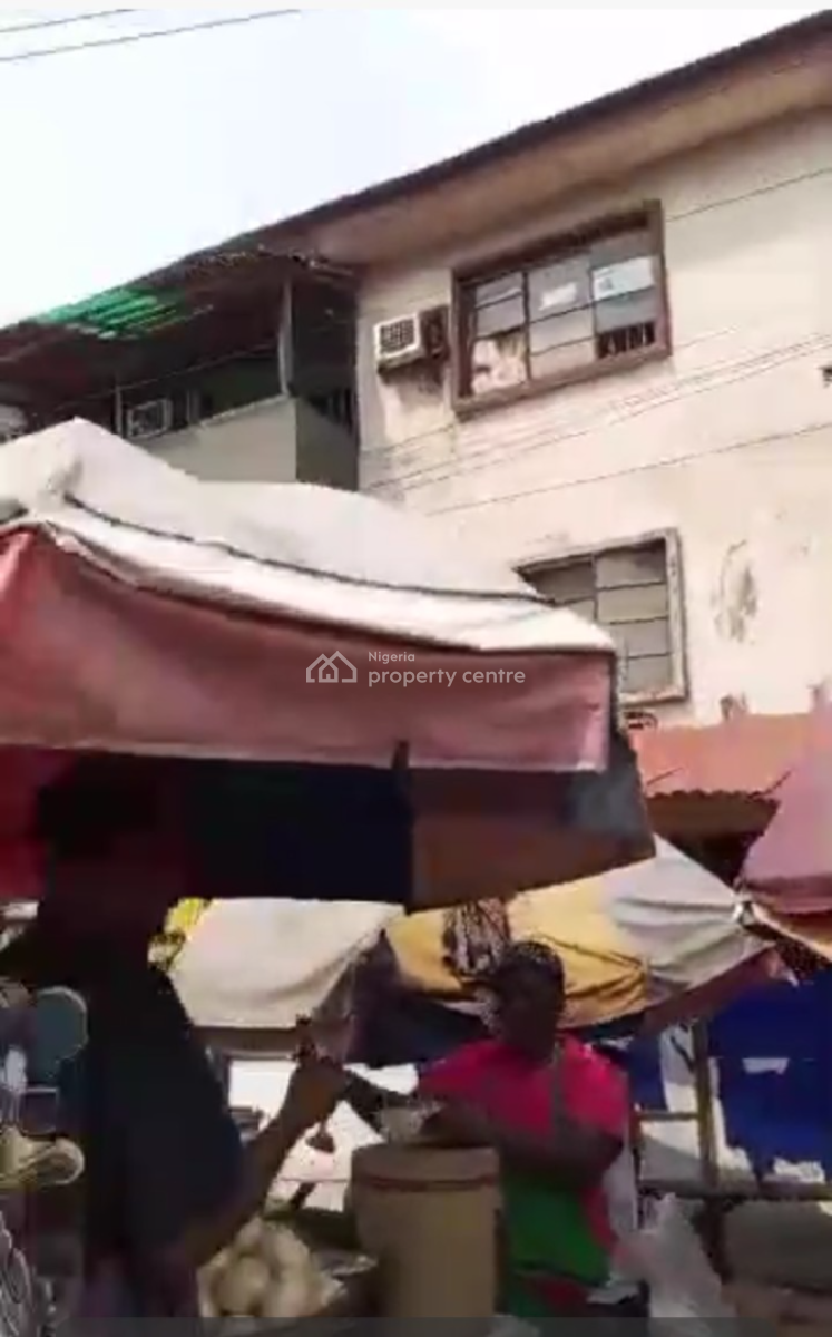 a Cornerpiece Land with Two Wings of Two Storey Building, Ikeja, Lagos, Commercial Property for Sale