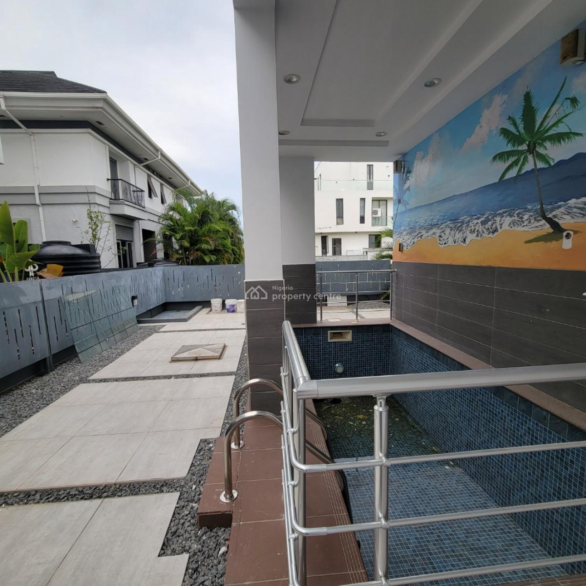 Magnificent 5bedroom Semi Detached Duplex with a Pool and a Bq, Ikate, Lekki, Lagos, Semi-detached Duplex for Sale