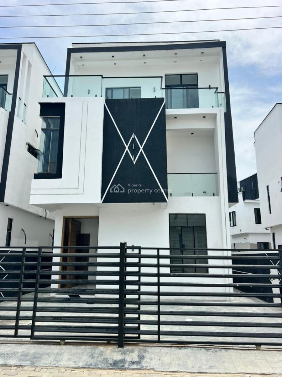 Pristine 5 Bedroom Detached Duplex with Bq & Rooftop Terrace in a Secu, Chevron, Lekki, Lagos, Detached Duplex for Sale