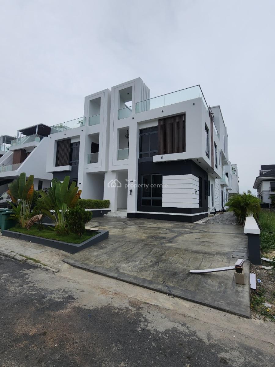 Luxury 5 Bedroom Semi Detached Duplex + Bq, Pool, Cinema, Open Terrace, Cowrie Creek, Ikate, Lekki, Lagos, Semi-detached Duplex for Sale