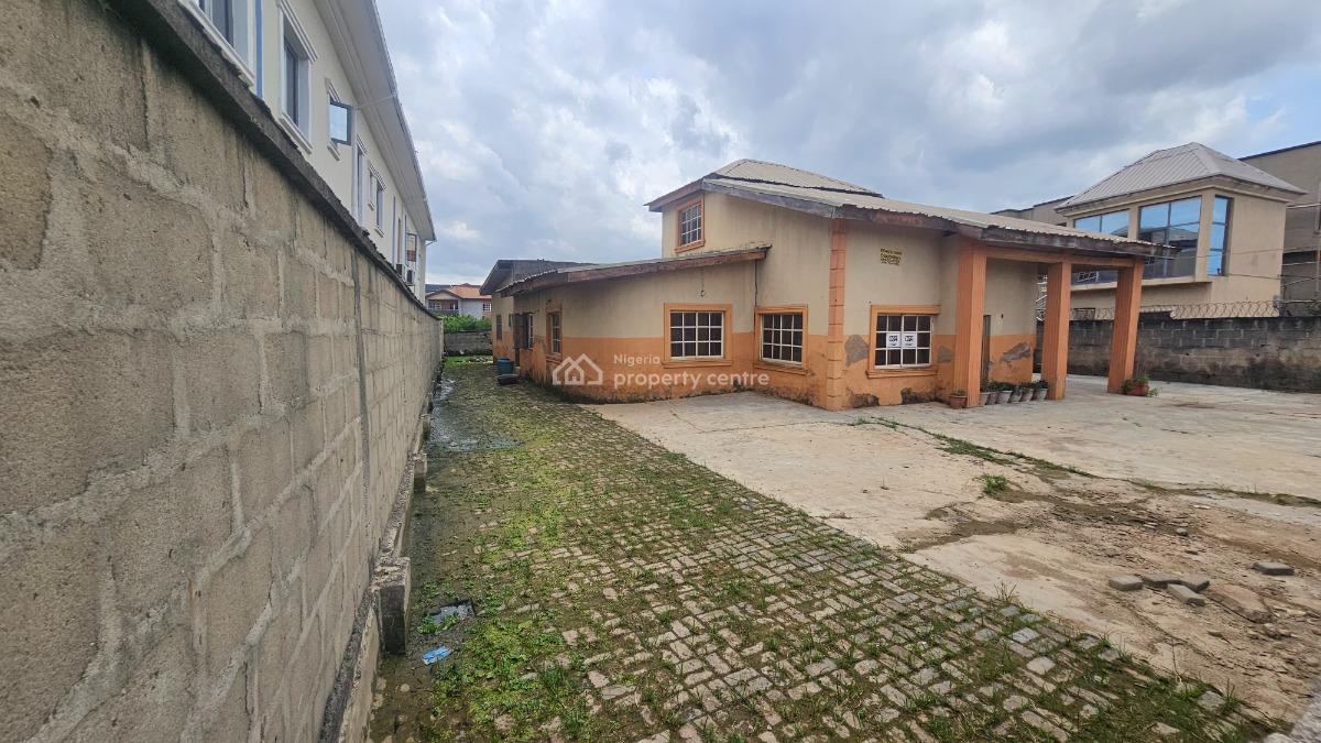 Tenement Bungalow with Regular Shaped Land Measuring 650sqm Land, Peace Estate, Soluyi, Gbagada, Lagos, Residential Land for Sale