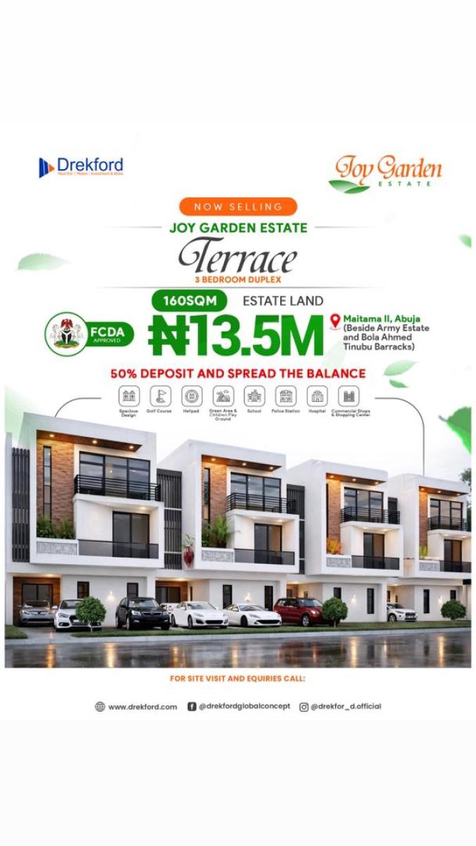 Estate Plots Available 160sqm, By Tinubu Barracks, Maitama 2, Maitama District, Abuja, Residential Land for Sale