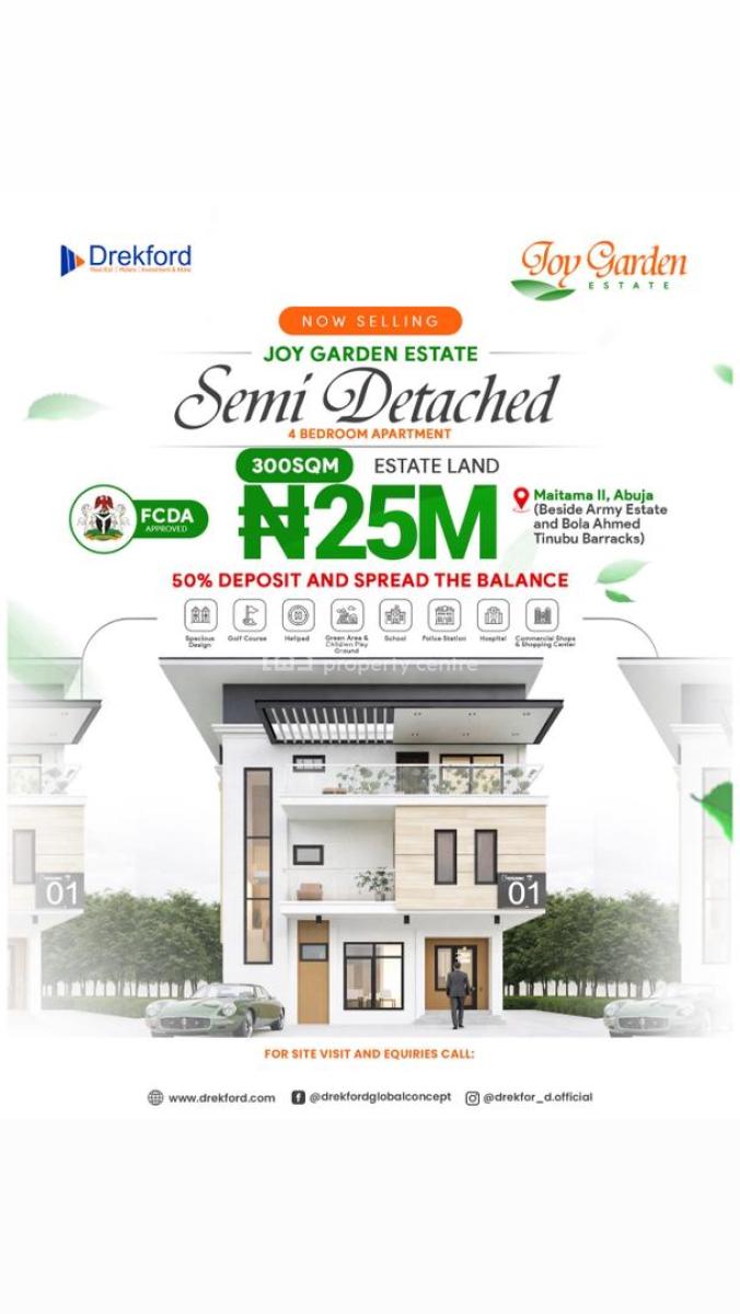 Estate Plots Available 160sqm, By Tinubu Barracks, Maitama 2, Maitama District, Abuja, Residential Land for Sale