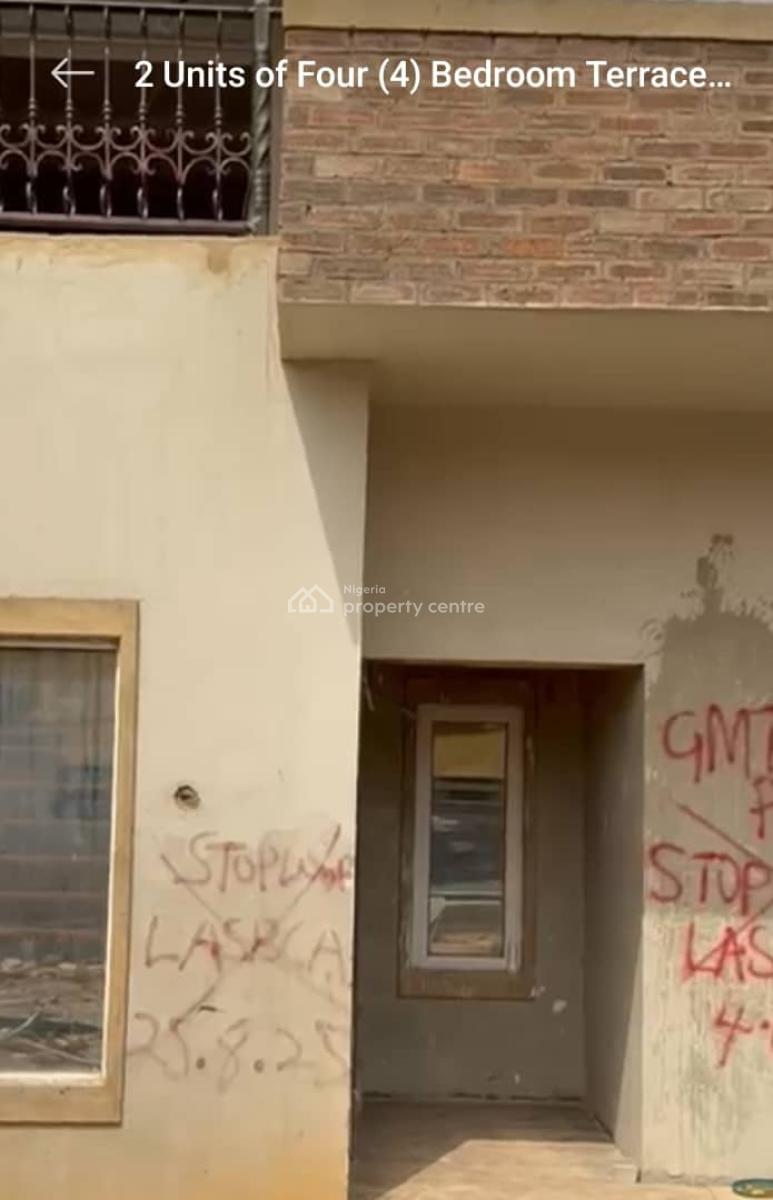 a Brand 2 Semi-detached Terrace with Bq, Off Mobolaji Bank Anthony, Maryland, Lagos, Terraced Duplex for Rent
