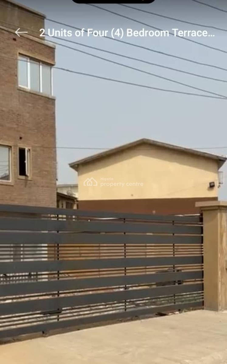 a Brand 2 Semi-detached Terrace with Bq, Off Mobolaji Bank Anthony, Maryland, Lagos, Terraced Duplex for Rent