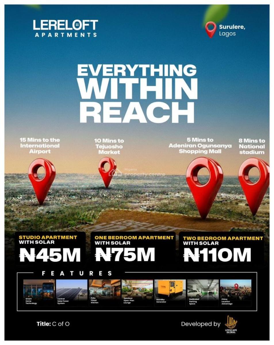 Now Is The Perfect Time to Secure a Unit at Lereloft Studio Apartments, Aguda, Surulere, Lagos, Self Contain (single Rooms) for Sale
