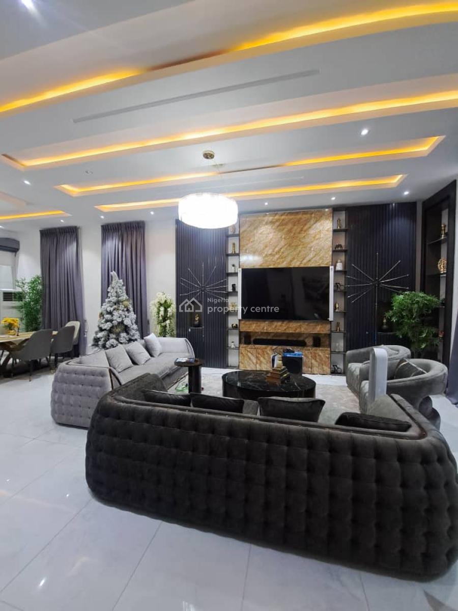 Fully Furnished 5bedroom Duplex with 30kva Gen, Pool, Bq, Solar, Megamound Estate, Lekky County, Ikota, Lekki, Lagos, Detached Duplex for Sale