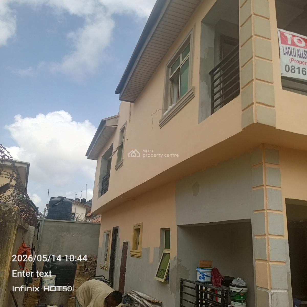 Two Bedroom Apartment Upstairs, Budu Thomas Estate, Ajiwe, Ajah, Lagos, Flat / Apartment for Rent