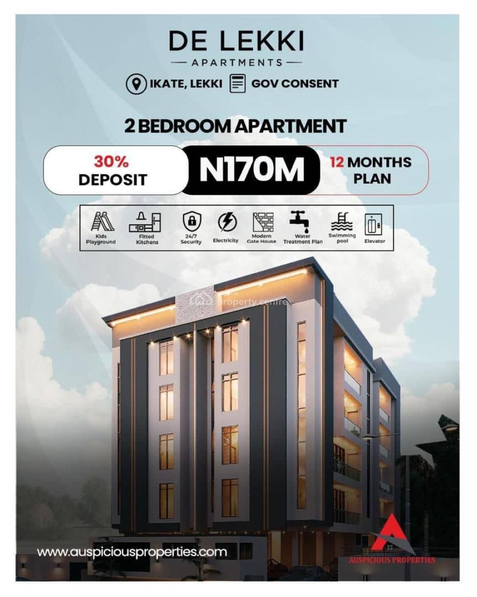 Ongoing Project of 2 Bedrooms Apartment, Ikate Elegushi, Lekki, Lagos, Flat / Apartment for Sale