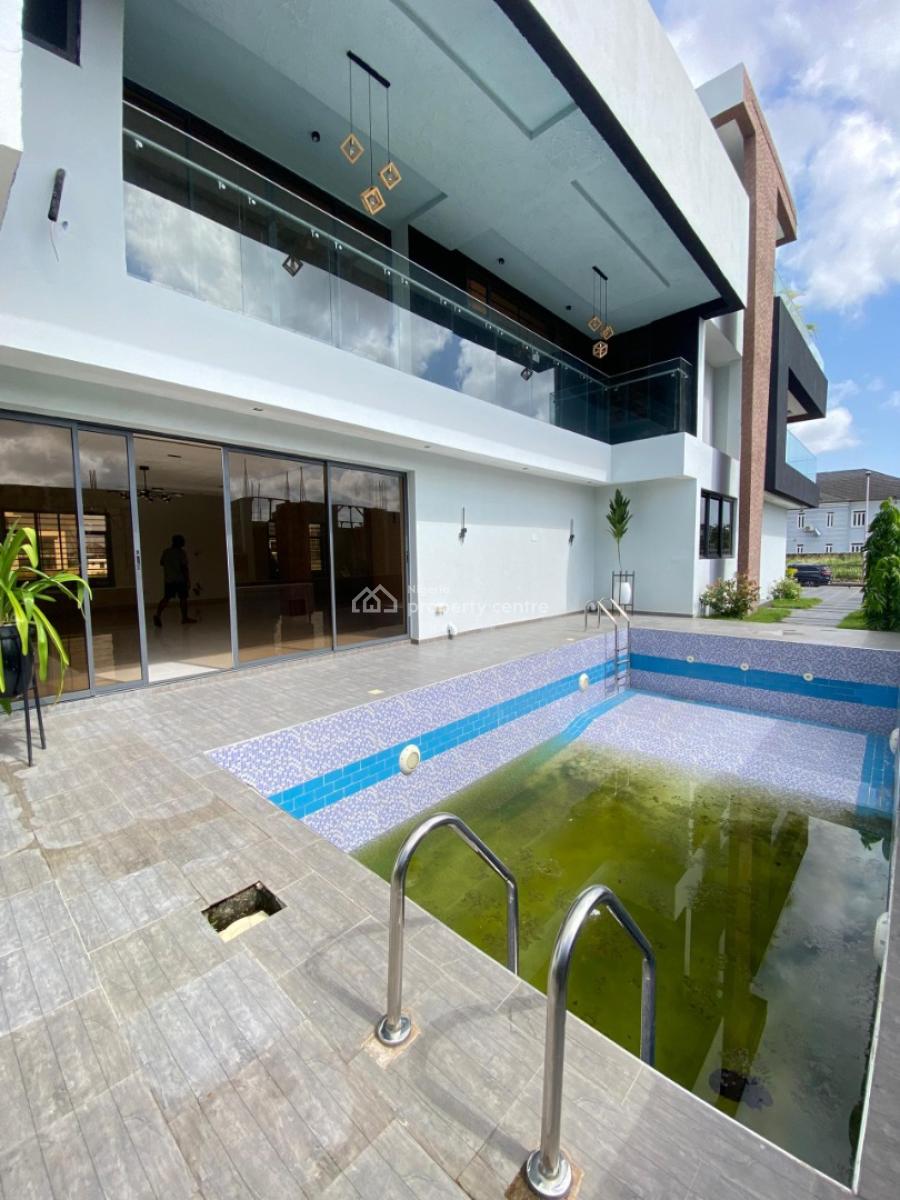 Beautiful 6 Bedroom Duplex with a Bq and a Pool with an Elevator, Ajah, Lagos, Detached Duplex for Sale