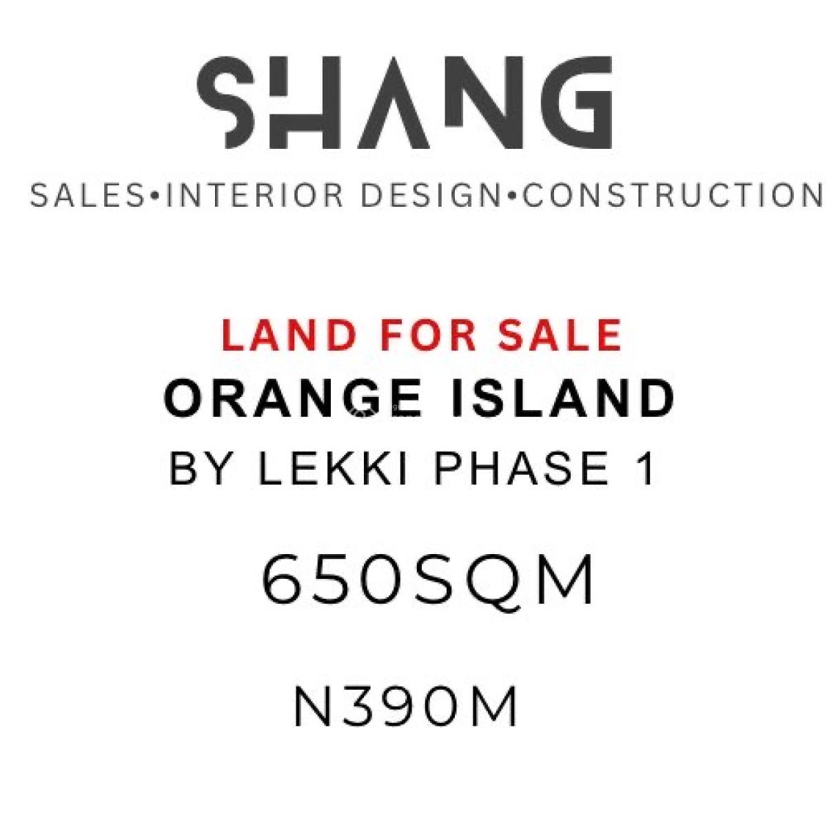 650sqm Land, Orange Island, Lekki Phase 1, Lekki, Lagos, Land for Sale