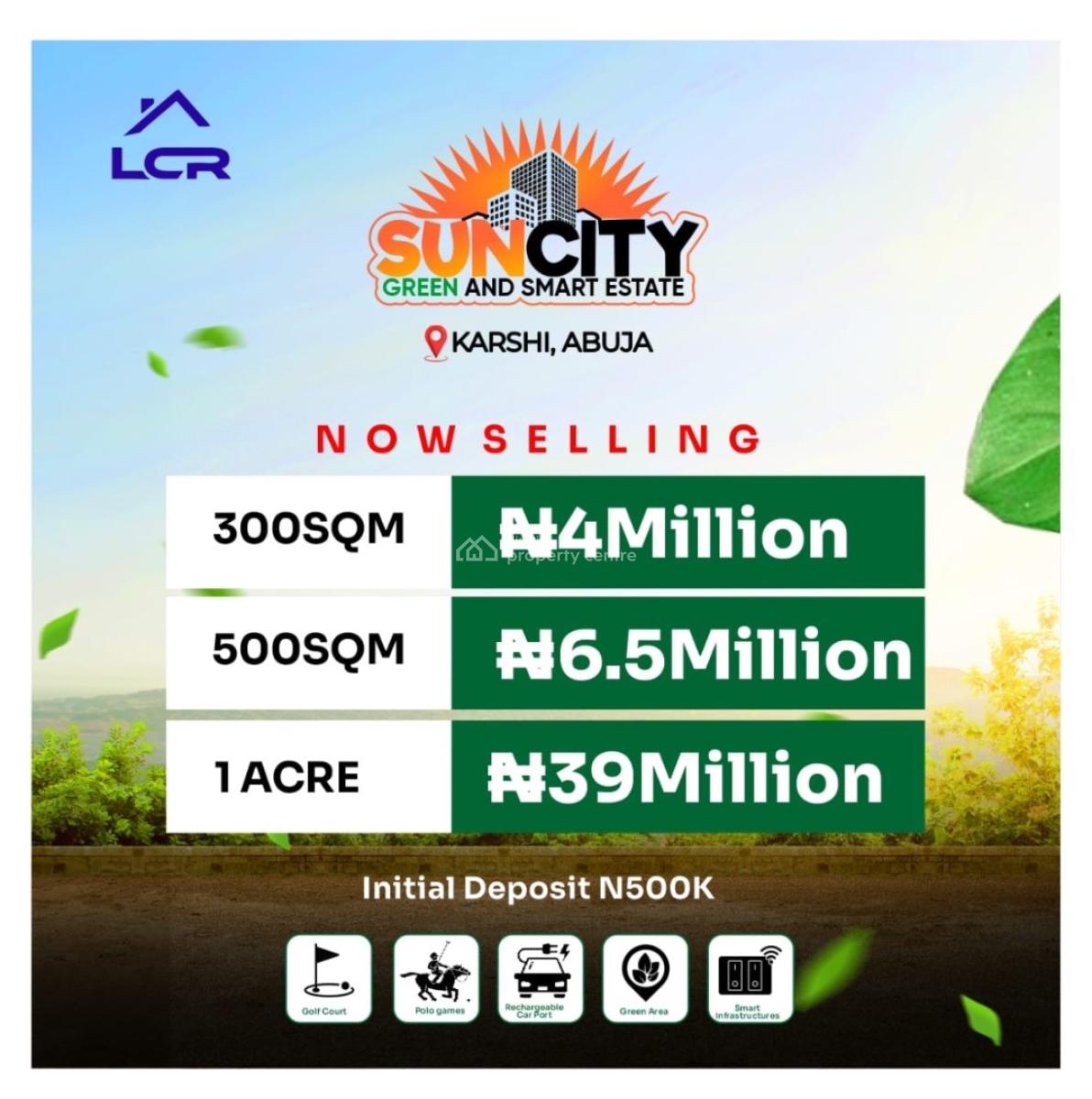 Land, Sun City Green & Smart Estate, Karshi, Abuja, Land for Sale