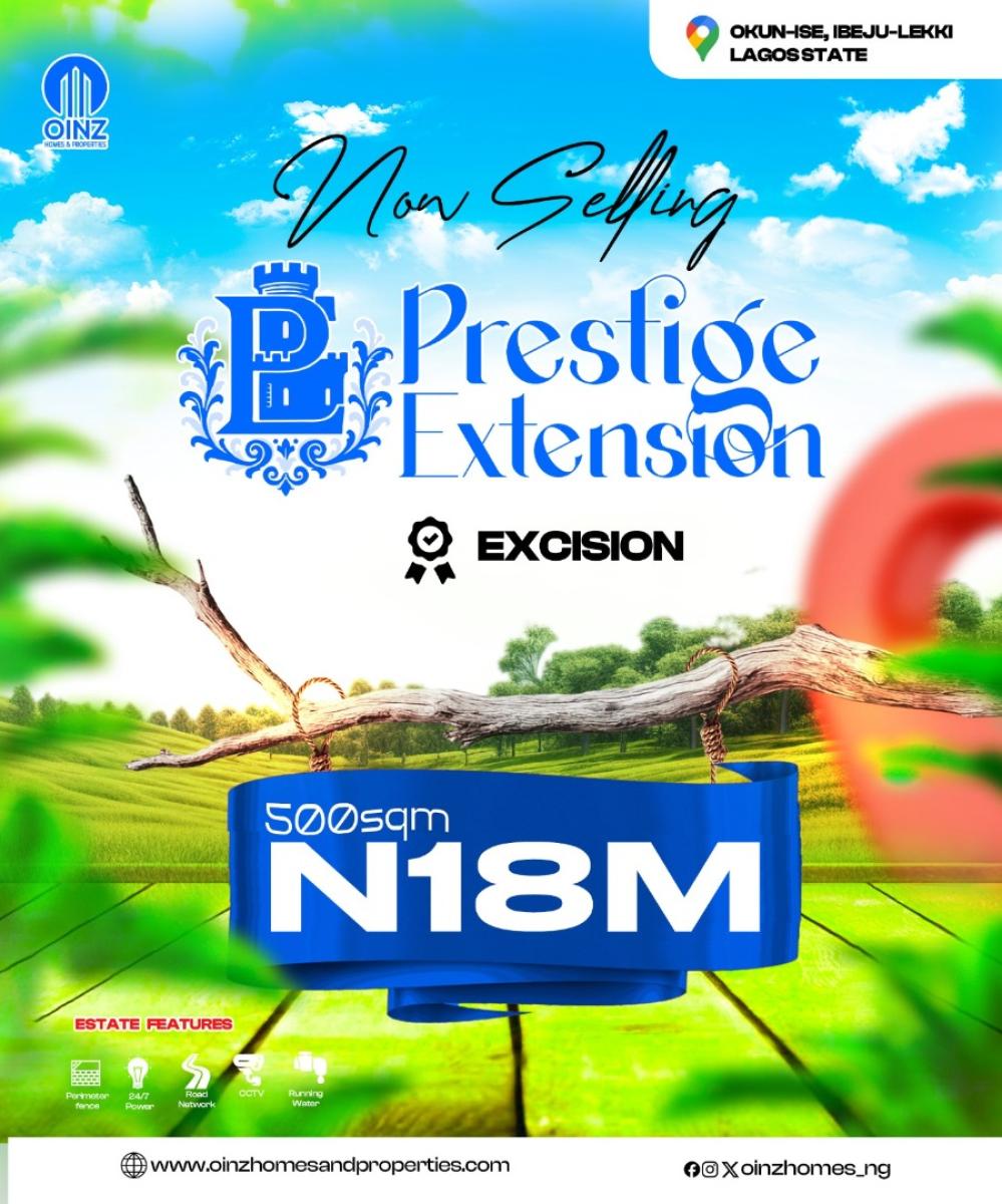 Ibeju Lekki Luxry Land, Prestige Estate Okun Ishe By Dangote Refinery, Ibeju Lekki, Lagos, Residential Land for Sale