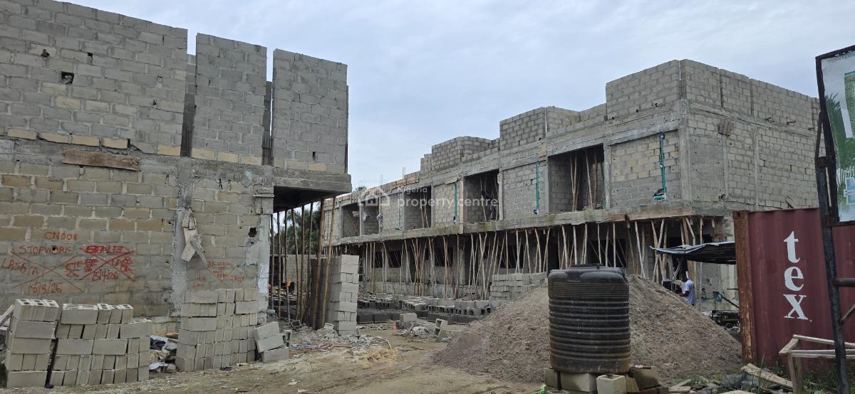 Spacious 3bedroom Terrace Duplex in Sangotedo Close to Shoprite, The New Off Plan Project in Ajayi Apata to Be Delivered in Three Month, Ajah, Lagos, Terraced Duplex for Sale
