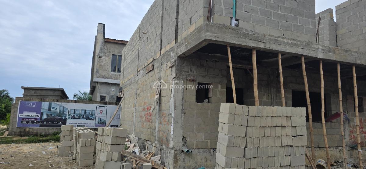 Spacious 3bedroom Terrace Duplex in Sangotedo Close to Shoprite, The New Off Plan Project in Ajayi Apata to Be Delivered in Three Month, Ajah, Lagos, Terraced Duplex for Sale