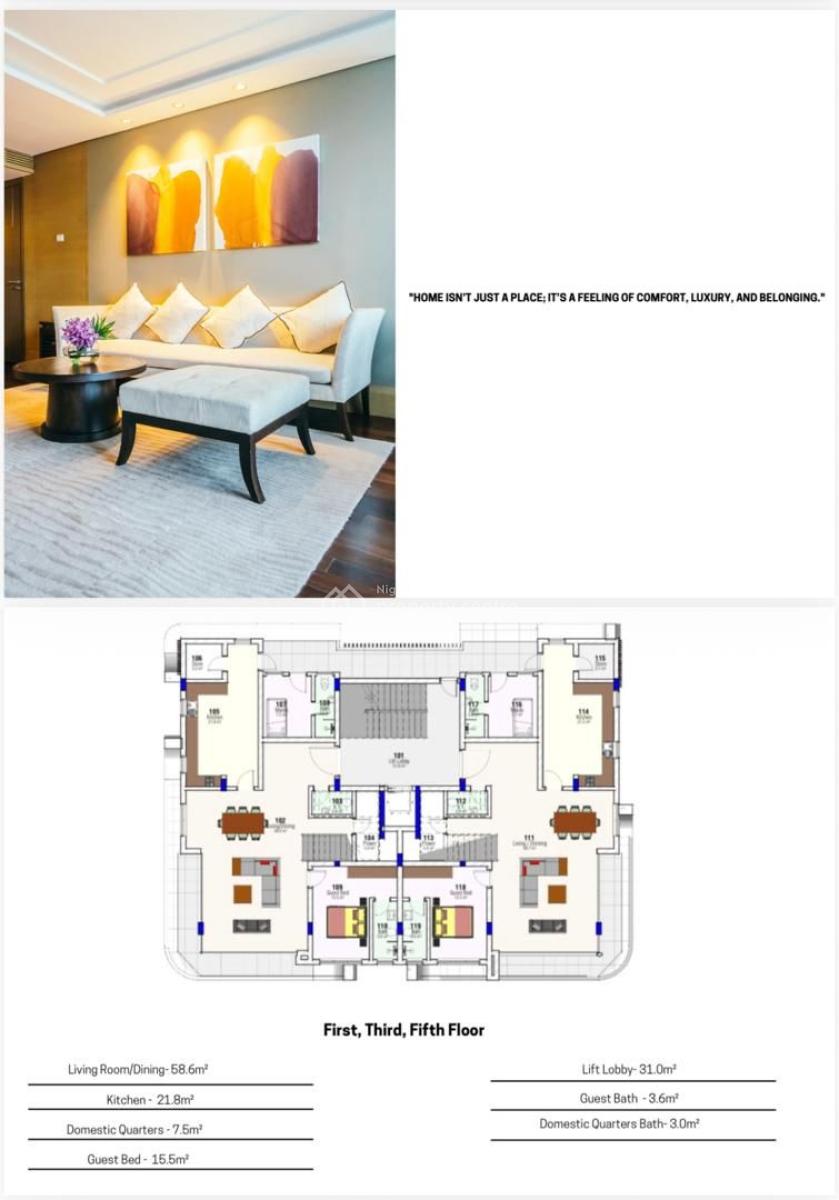 Luxury 4 Bedrooms Maisonette with Bq, Glover, Ikoyi, Lagos, Terraced Duplex for Sale