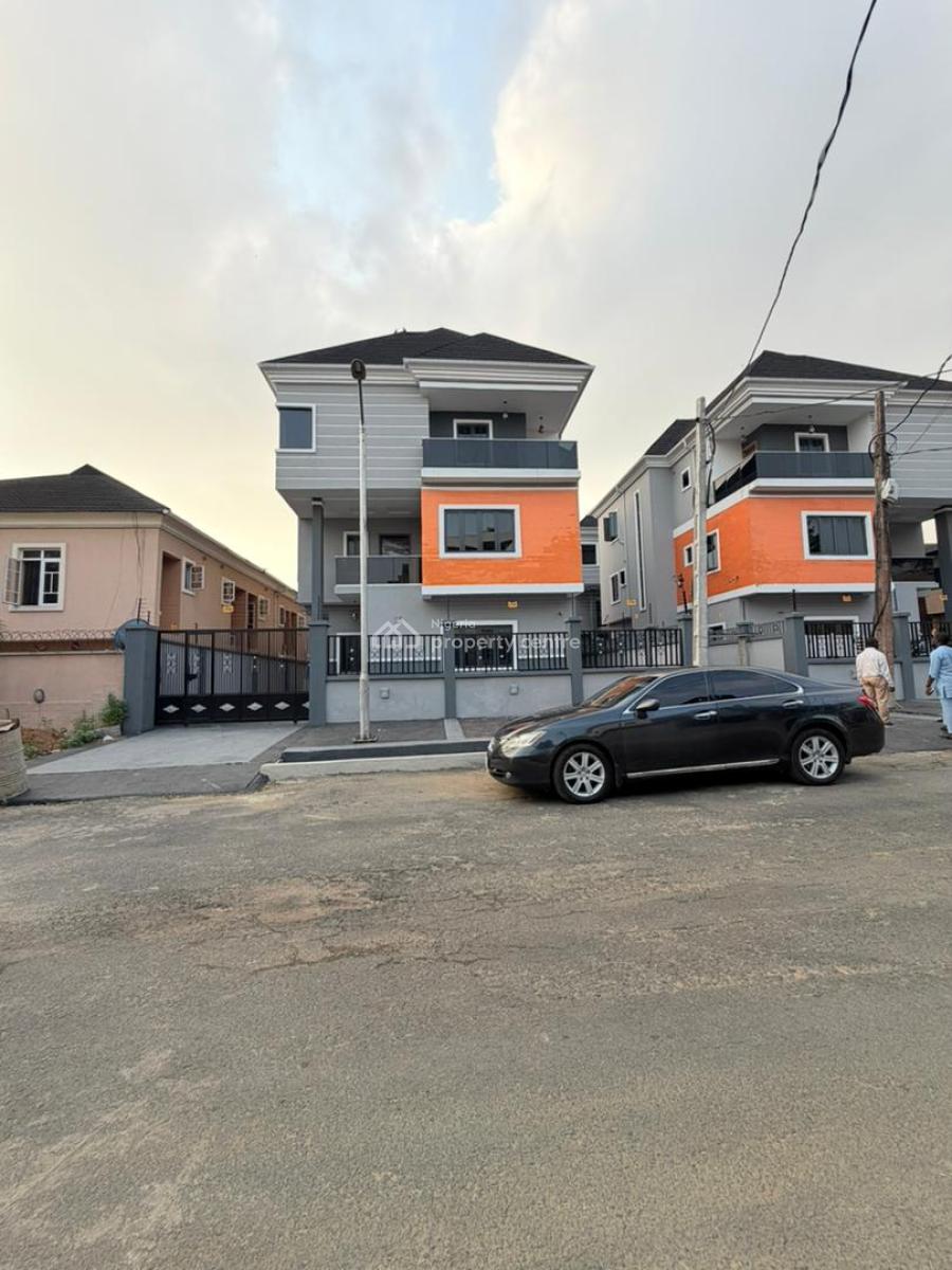 Magnificently Built 5 Bedroom Fully Detached Duplex with a Room Bq, Stunning Detailed Home with Bq, Study in an Exclusive Neighborhood, Gra Phase 2, Magodo, Lagos, Detached Duplex for Sale