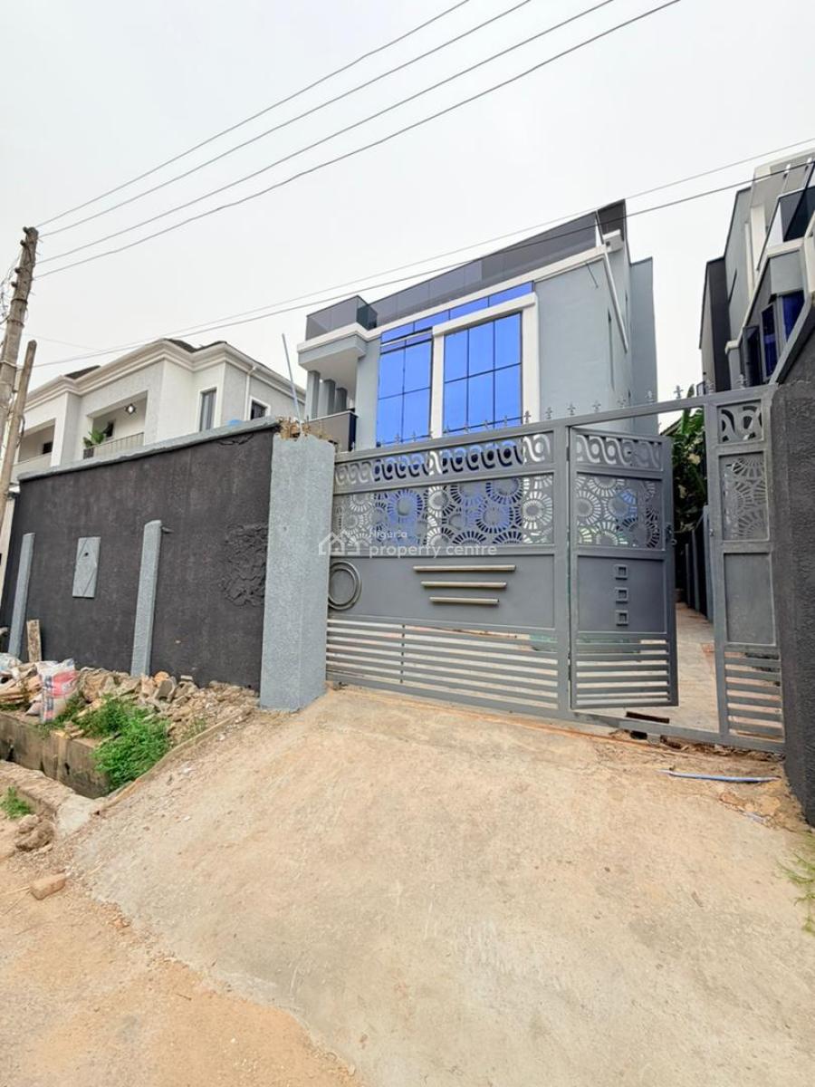Magnificently Built 5 Bedroom Fully Detached Duplex Plus Bq and Terrac, Beautifully Designed Home with Bq, Roof Terrace in an Estate, Gra Phase 2, Magodo, Lagos, Detached Duplex for Sale