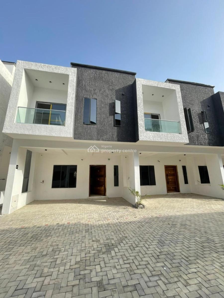 Luxury 4 Bedroom Terraced Duplex with 24 Hours Power Supply and Kids Playground, Harris Drive, Vgc, Lekki, Lagos, Terraced Duplex for Sale