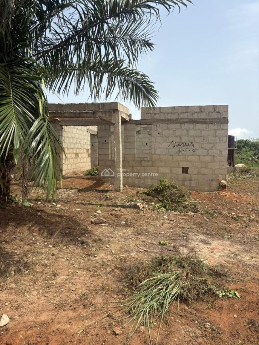 Half Plot of Land with Skeletal Structure, Imowo Nla, Ikorodu, Lagos, Residential Land for Sale