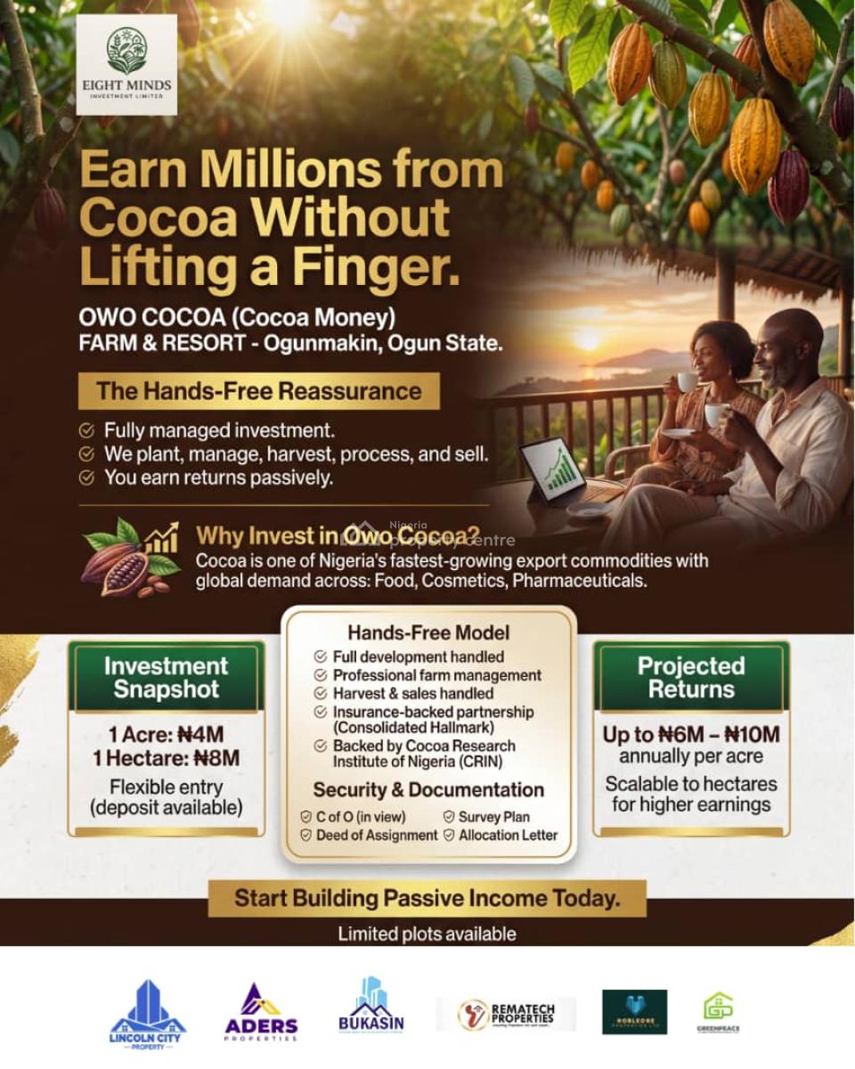 Owo Cocoa and Owo Epo, Obafemi Owode, Ogun, Land for Sale