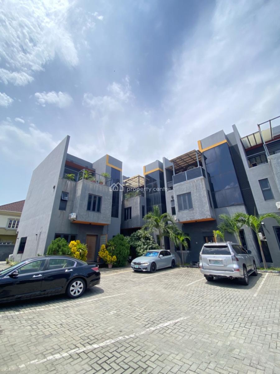 Fully Furnished 4 Bedroom Service Terrace Duplex with Bq Available, Lekki Phase 1, Lekki Phase 1, Lekki, Lagos, Terraced Duplex for Sale