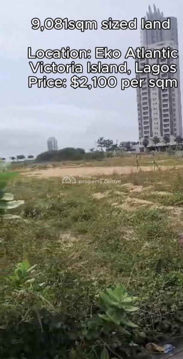 9,081square Meters of Land, Eko Atlantic City, Lagos, Mixed-use Land for Sale