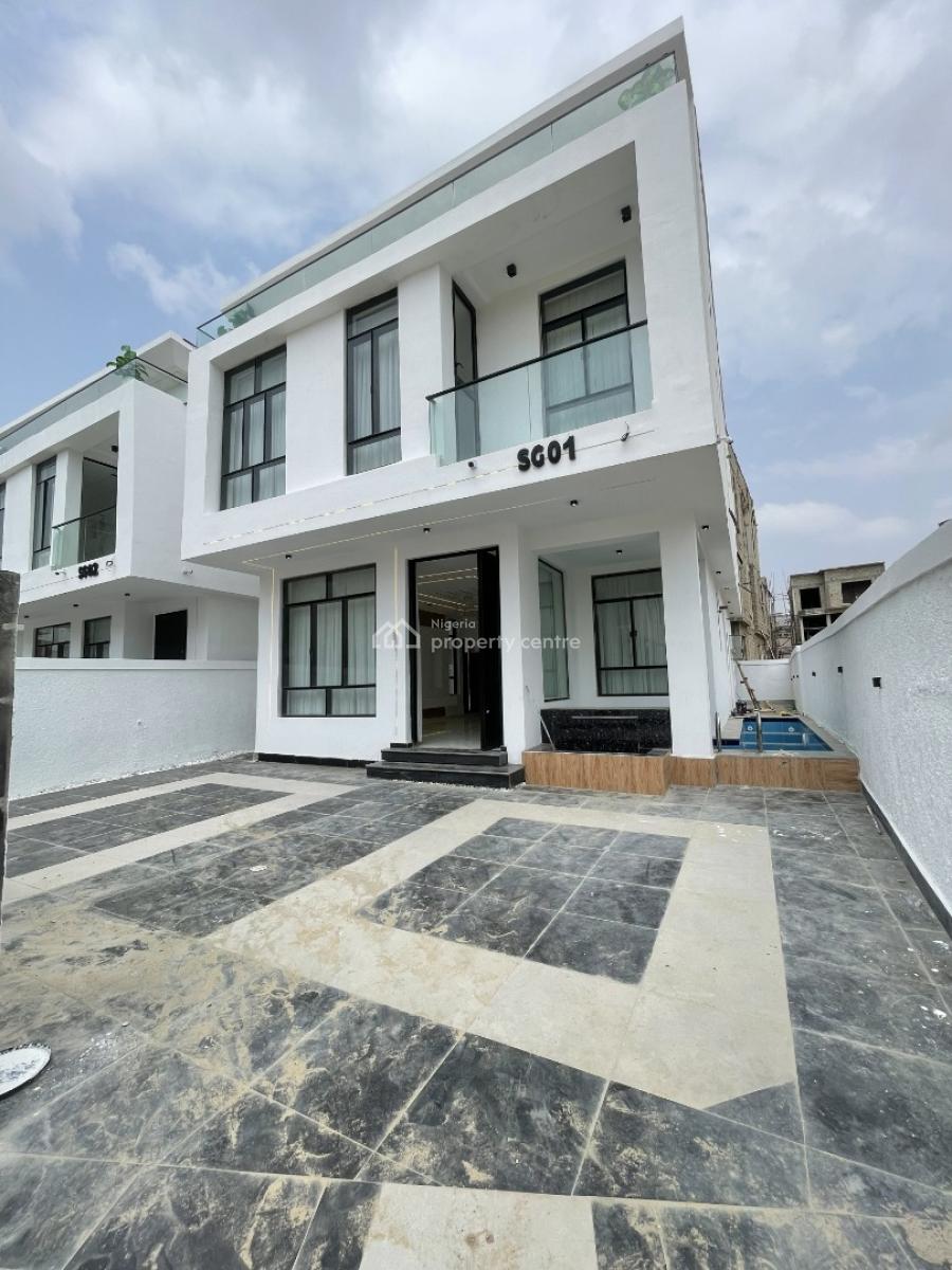 Excellently Built 5 Bedroom Fully Detached Duplex + Bq and Pool, Chevron Toll Gate, Lekki, Lagos, Detached Duplex for Sale