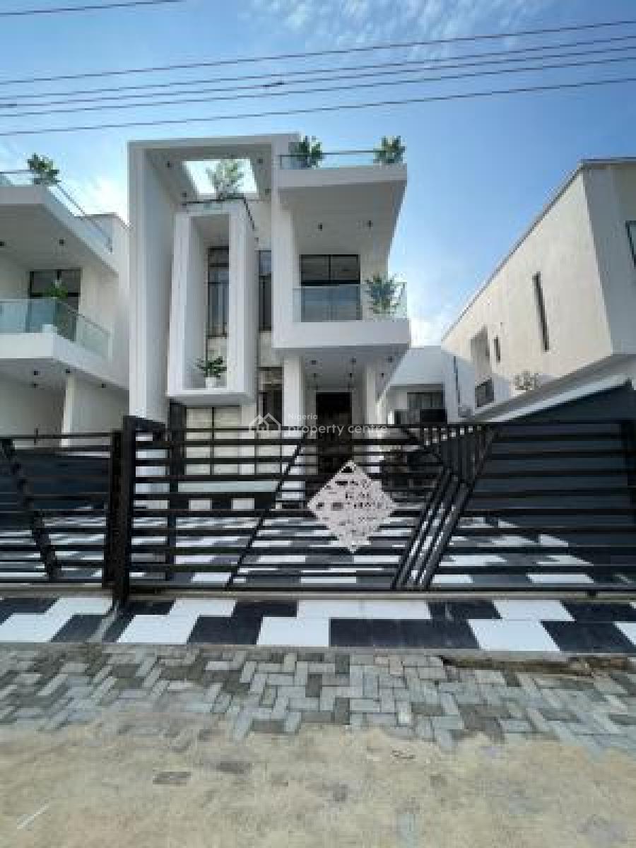 Beautifully Finished Contemporary 5 Bedroom Duplex with Bq and Pool, Chevron Lekki, Lekki, Lagos, Detached Duplex for Sale