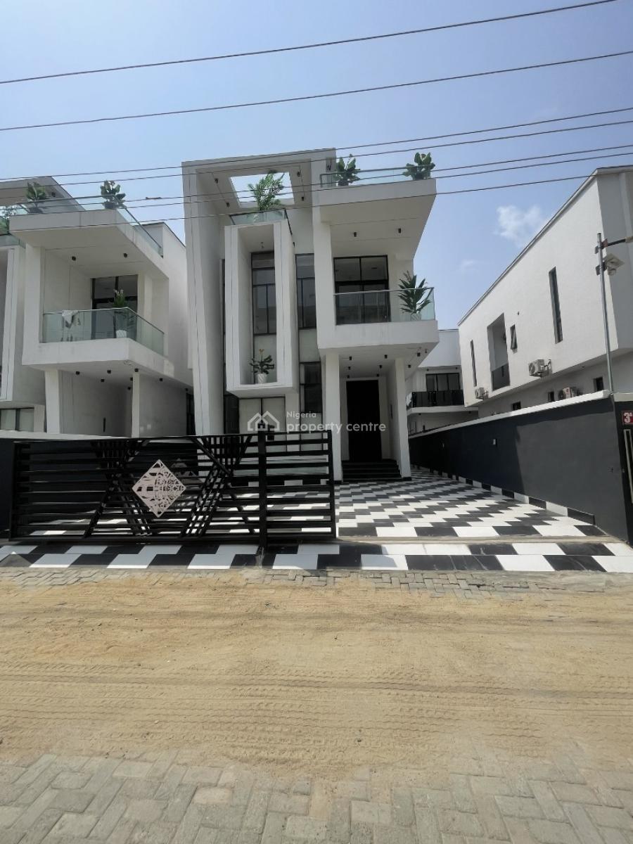 Beautifully Finished Contemporary 5 Bedroom Duplex with Bq and Pool, Chevron Lekki, Lekki, Lagos, Detached Duplex for Sale