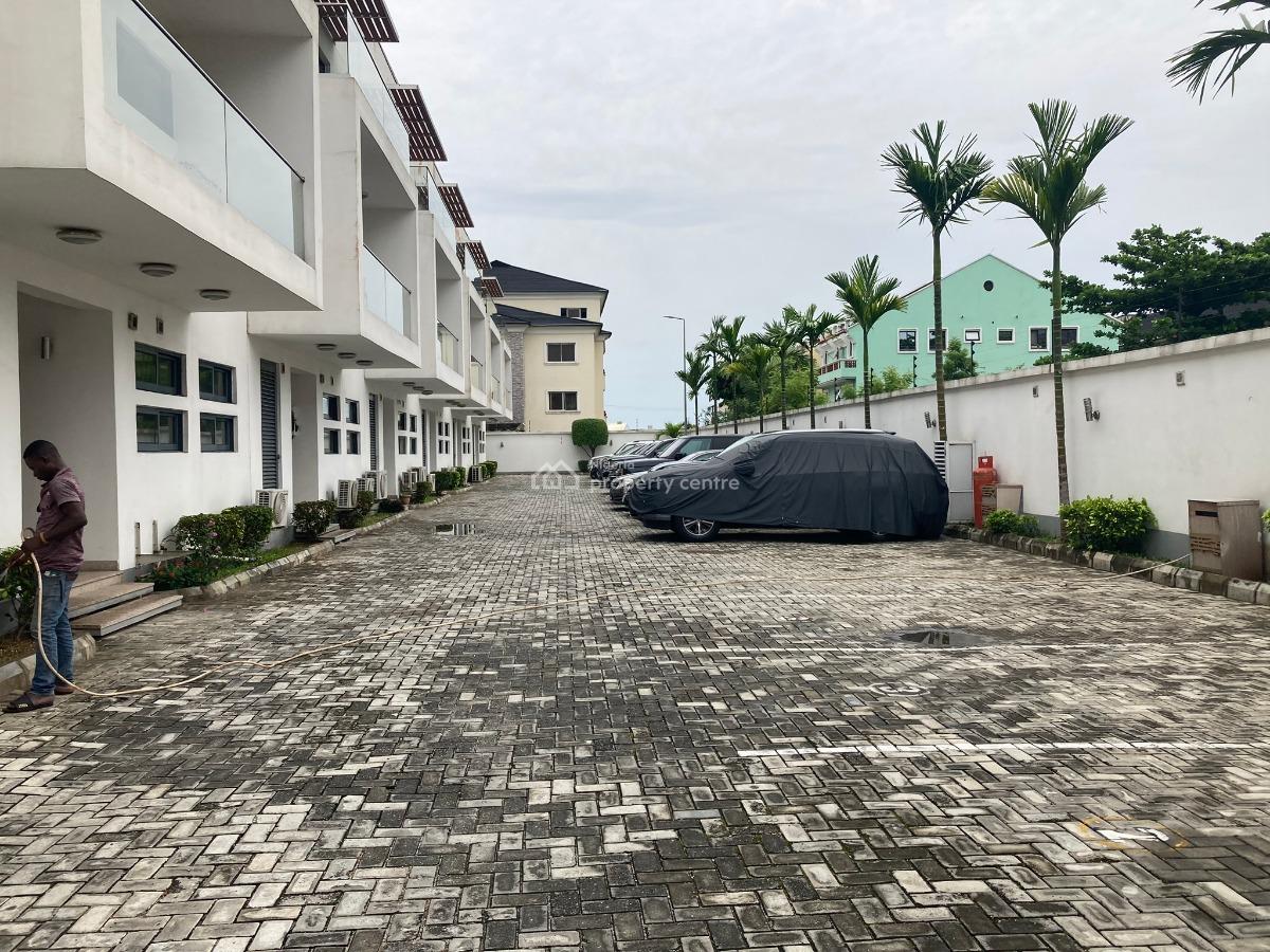 Elegant 5-bedroom Terraced House with Bq in a Gated Community, Dideolu Estate V.i, Victoria Island (vi), Lagos, Terraced Duplex for Sale