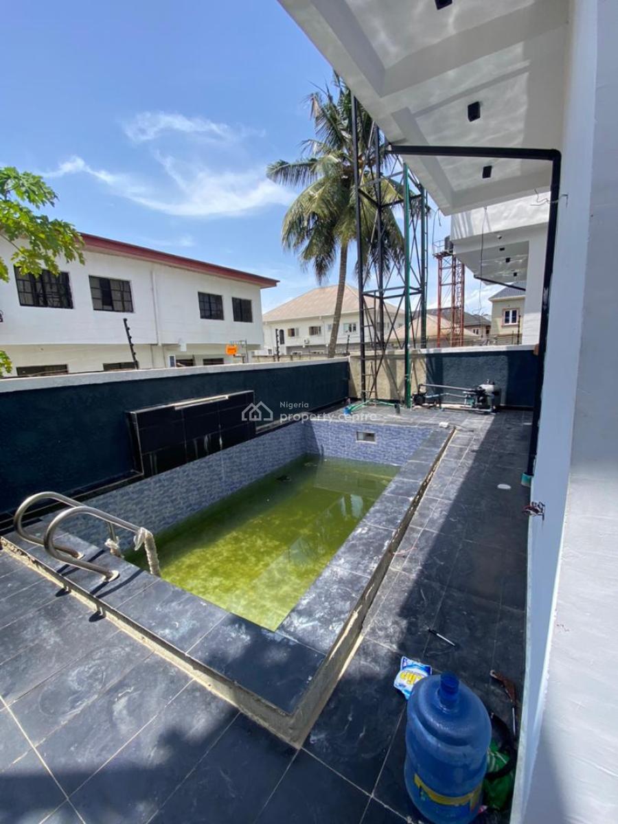 Luxurious 5 Bedroom Fully Detached Duplex with Bq and Swimming Pool, Sangotedo, Sangotedo, Ajah, Lagos, Detached Duplex for Sale