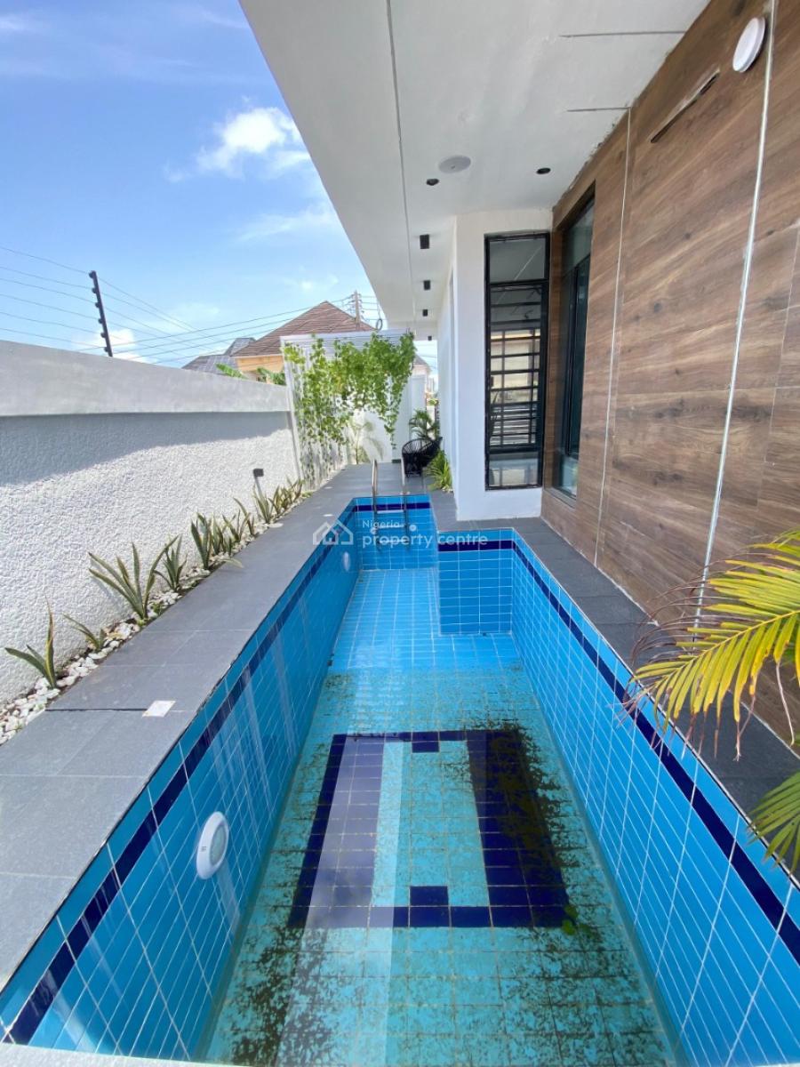 Luxurious 5 Bedroom Brand New Fully Detached Smart Home with Bq & Pool, Sangotedo, Ajah, Lagos, Detached Duplex for Sale