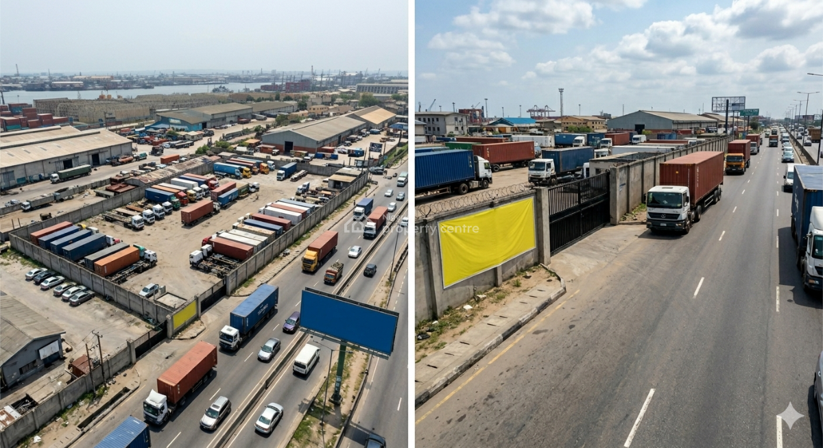 Strategic Commercial Parcel of Land Measuring : Approximately 4,300, Coconut Bus Stop Along Oshodi-apapa Expressway, Apapa, Lagos, Commercial Land for Sale